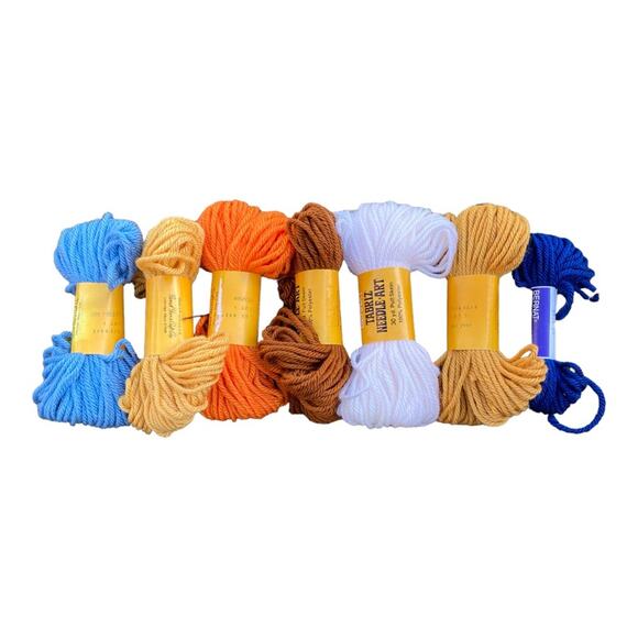 Bernat Shantung Tabriz Cross Stitch 5 Vintage 24”x43” Wall Hanging Rug 1981 Kit - Picture 3 of 8